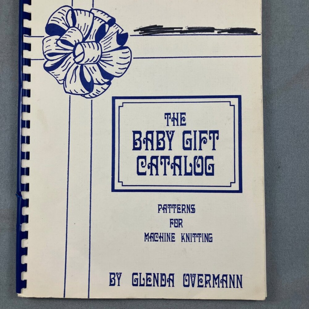 Machine Knitting Pattern Book Baby Gift Catalog Christening Personalized Cap Etc
